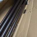1 1/8 Inch Heavy Duty Double Curtain Rods for Windows, 72-144inch(6-12ft) Adjustable Length Telescoping Dual Drapery Rod Set with Solid Aluminum Bracket for Porch, Floor-to-ceiling Window, Matte Brown