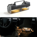 TPARTS Hidden Magnetic (Under Screen) Storage Box for Tesla Model 3 Highland 2024+/Model Y Juniper 2025+, OpenClose Design Console Organizer Dashboard Tissue Holder with Smart Warm White Light