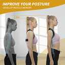 Posture Corrector for Women and Men, Adjustable Upper Back Brace, Breathable Back Shoulder Straightener Posture Support, Correcting Hunchback and Bad Posture.