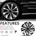 16 inch Hubcaps Set of 4, Automotive Wheel Tire Covers, Wheel Rim Cover Compatible/Replacement with Toyota Volkswagen VW Chevy Nissan Sentra Honda Civic Accord Dodge Ford Kia Cadillac Scion