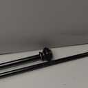 H.VERSAILTEX Window Curtain Rods for Windows 48 to 84 Inches Adjustable Decorative 3/4 Inch Diameter Single Window Curtain Rod Set with Classic Finials, Black