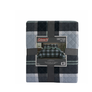 Coleman Casey Plaid King Quilt - Green/Blue Coleman Casey Plaid King Quilt - Green/Blue