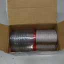 40 Sets Aluminum Foil Cake Pan Heart Shaped Cupcake Cup with Lids 100 Ml/ 3.4 Ounces Disposable Mini Cupcake Cup Baking Cups for Mother's Day Housewarming Gifts Valentine Wedding Xmas Birthday(Red)