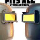 The King | Shade 10 Gold Welding Lens 2x4 1/4 | Aqua Colored Glass Welding Lens | Shade 10 Welding Lens 2x4 1/4, Perfect Size For a Sugar Scoop Welding Hood, or Pancake Welding Hood | Ridge Products