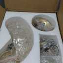 Bestier Gold Modern Pendant Chandelier Crystal Raindrop Lighting Ceiling Light Fixture Lamp for Dining Room Bathroom Bedroom Livingroom entryway 1 E26 Bulbs Required D13 in x H16 in