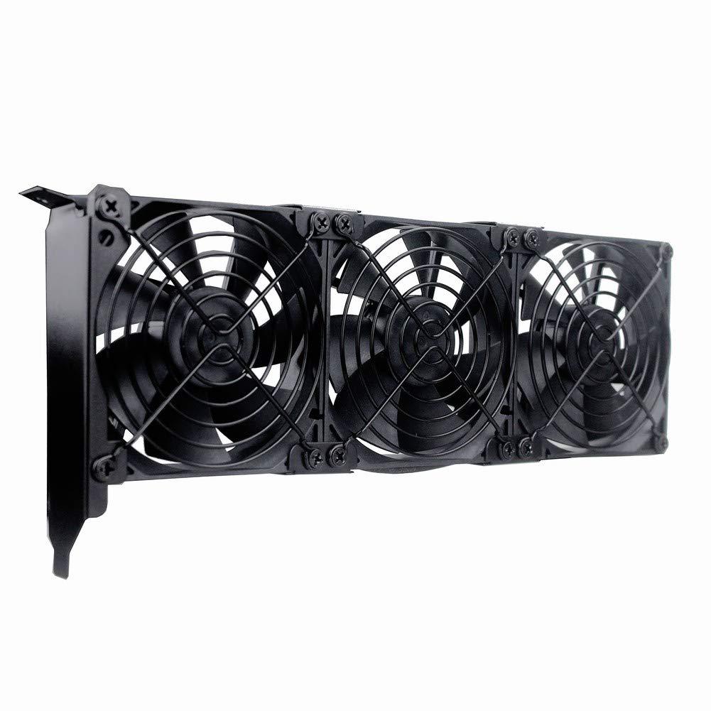 GDSTIME Graphic Card Fans, PCI Slot 3 x 90mm 92mm Fans, Graphics Card Cooler, Video Card VGA Cooler