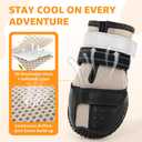 Dog Shoes for Large Dogs, Breathable Dog Boots & Paw Protectors for Hot Pavement, Anti-Slip Rubber Dog Booties Paw Protectors with Reflective for Outdoor Walking Indoor Hardfloors, Size 7 (Size 7(Width 2.8''-2.99''))