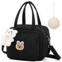 Diaper Bag Tote Travel Diaper Tote Bag Multifunction Baby Diaper Bag Cute Small Diaper Crossbody Bag with Silicone Pacifier Holder Case for Newborn Hospital Storage Supplies