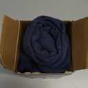 MIULEE Decorative Linen Check Throw Pillow Covers Neutral Farmhouse Vintage Pillow Covers 20x20 Set of 2 Boho Modern Home Decor for Sofa Couch Bedroom Cushion Navy Blue