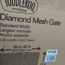 Toddleroo by North States - Diamond Mesh Wooden Baby Gate: Pressure Mounted Baby Gate for Doorways - Adjustable 26.5 to 42 Inches Wide - 23 Inches Tall