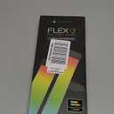 TECWARE Flex RGB Cable Cover Kit | Compatible with 24-Pin Motherboard and 8-Pin/16-Pin GPU | ARGB PSU Cable Extension with 5V 3-Pin Sync | RGB Lighting Kit for PC Cables | White