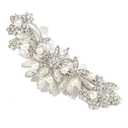 Hapibuy Crystal Rhinestone Pearl Hair Clip Comb Silver Wedding Hair Acessory Bridal Hair Pins Bride Headpiece