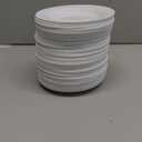 Vesici 36 Pieces Melamine Appetizer Plates 5.91 Inch Melamine Dessert Plates Small White Round Lightweight Saucers Serving Dish Catering for Appetizer Snacks Dinner Wedding Party
