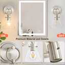 Wall Sconces 2 Pack Vanity Light Fixture for Bathroom Nickel