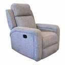 SitsWell Kasen Glider Recliner Gray Chenille, 31.1 in x 32.3 x 25.6