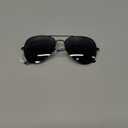 livho Sunglasses for Men Women Aviator Polarized Metal Mirror UV 400 Lens Protection (Black Grey)
