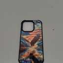 Compatible with iPhone 16 Pro Case,A Eagle American Flag Design Case for Men Girls Soft TPU Bumper Hard PC Back Anti-Fall Shockproof Protective Slim Pattern Cover