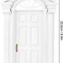 Ruining 1:12 Scale Wooden Dollhouse Door, Miniature Dollhouse Furniture, White, for Dollhouse Decoration