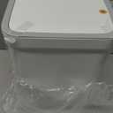 MOPALL 2 Pack Bathroom  Can with Lid, 3.6Gal + 2.5Gal Small Garbage Can Set with Pop-Up Lid, Slim Bin Waste Basket for Toilet, Office, Bedroom, Living Room (White)