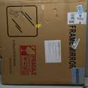 Delma Bathroom Vanity Mirror, Black Framed Bathroom Mirror for Over Sink, High-Definition Bathroom Mirror, Versatile Bathroom Vanity Mirror, Hangs Horizontally or Vertically (30x30, Black)