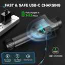 4Pack Rechargeable Flashlights High Lumens 10000LM, Super Bright Flashlight with LCD Digital Display, 5 Modes Adjustable Flash Light, LED Flashlight Powerful, Tactical Flashlights for Home
