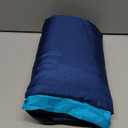 Beach Blanket Sandproof, Extra Large Beach Mat, Sand Free Mat Quick Drying, Lightweight, Soft & Durable Mat for Beach, Yard (Dark Blue & Blue, 10 x 10 FT (19 Person))