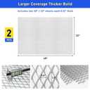 2PCS Steel Expanded Metal Sheet Flattened 48 x 32 Inches, 11 Gauge Thick Cold Rolled Steel Mesh Sheet for BBQ Grill, Perforated Sheets Metal Grate Screen for Smoker and DIY Projects Indoor Outdoor