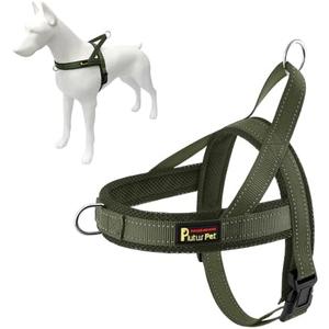 Plutus Pet No Pull Dog Harness with Breathable Mesh Padded, Adjustable Reflective Escape Proof Dog Harness, Quick Fit Dog Vest Harness for Small Medium Large Dogs(XS, Ranger Green)