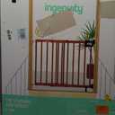 Ingenuity The Stairway 48W Series, 30'-48' Wide, 32" Tall, Baby Gate for Stairs with Door, Wood Safety Gate for Doorways and Stairways - Oak Wood