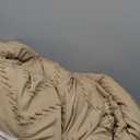 Litanika Comforter Oversized King Size Set Taupe, 3 Pieces Chevron Tufted Solid Bedding Comforter Sets, Fluffy Bed Set