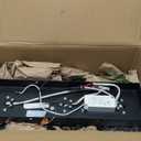 MELUCEE Modern LED Bathroom Lights Over Mirror 24W Dimmable Crystal Wall Sconce LED Vanity Light Bar 3 Lights Black Bathroom Wall Light Fixtures for Bath Powder Room, 3000K Warm Lighting