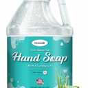Antibacterial Liquid Gel Hand Soap - pH Balanced - Aloe Vera - White Tea Scent - Rich & Creamy Gently on Skin -Made in USA - Bulk liquid Refill Jug, 128 oz 1 gallon (128 Fl Oz, White Bloom)