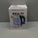 CHEFMAN Electric Kettle - 1.2L 1500W Hot Water Tea Pot with Infuser, BPA Free, Auto Shut Off, Boil-Dry Protection, Removable Lid, LED Light, Cordless Glass Electric Tea Kettle  Stainless Steel