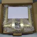 Goldenwarm Gold Door Handles Interior, Privacy Brushed Gold Interior Door Handles, Heavy Duty Zinc Alloy Brushed Brass Door Lever for Bedroom and Bathroom (6 Pack)