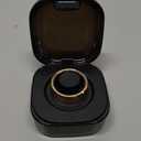 Smart Ring Health Tracker, Fitness Tracker Ring with LED Touchscreen, IP68 Water Proof, Sleep Tracker Ring Step Counter, Wearable Fitness Ring for iOS, for Android, Gold