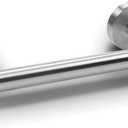 Uenede Brushed Nickel Toilet Paper Holder Stainless Steel Wall Mounted Double Post Flexible Adjustable Pivoting Toilet Tissue Roll Handle Hanger for Bathroom Washroom RV (Silver)