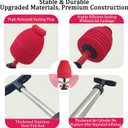 Toilet Plunger,Bathroom Plunger, High Pressure Toilet Auger,Powerful Air Drain Unclogger and Toilet Clog Remover, Toilet Plunger for Sinks and Clogged Pipes