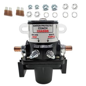 Upgrade Battery Disconnect Relay 0100055000 01-00055-000， for Intellitec RV Automobile Switch. 12v Latching Relay, Battery Disconnect Solenoid， Replace 0100055000 01-00055-000