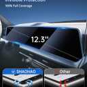 SHAOHAO 2 Pcs for 2025 Kia Telluride Screen Protector for 2023 2024 2025 Kia Telluride (S/EX/LX/SX Prestige/X-Line/X-Pro) Accessories 12.3 Inch Display Anti Fingerprint HD Clarity Nano Protector