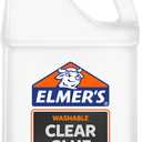 Elmer's Clear Liquid School Glue, 1 Gallon, Washable, #1 Teacher Brand - Arts & Crafts, Teacher Supplies, Great for Making Slime