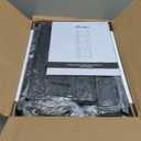 Furologee 5 Tier Bookshelf with Drawer, Kitchen Bakers Rack with Storage, Tall Narrow Bookcase, Industrial Free Standing Display Shelf, Wood and Metal Book Shelf for Bedroom, Living Room, Black