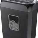 Bonsaii Shredders for Home Use, 3.4 Gal Wastebasket, 6-Sheet Cross-Cut Credit Card Shredder for Home Office, Small Shredding Machine for Staples, Clips, Documents, Portable Handle(C237-B New Version)