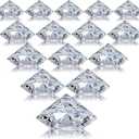 Boao 24 Pack Diamond Place Card Holders Acrylic Table Number Holder Card Stands Crystal Diamond Party Decorations Favor for Weddings Home Table(Clear)