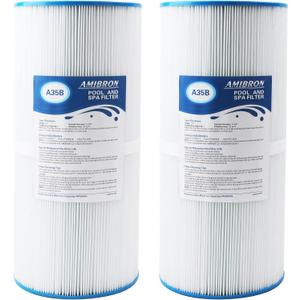 PWK35B Replaces Hot Springs Limelight Series Spa Filters, Compatible with Watkins 1642301-1, 78161, 78286, Filbur FC-3921, Pleated Fabric Filter Media 2 Pack