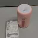 Lisacool Small Humidifier,Portable Mini Humidifier for Bedroom,Office, Car,Travel with Night Light, Auto Shut-Off,Super Quiet (Pink)