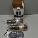 Electric Salt and Pepper Grinder Set Automatic Battery Pepper Mill Shakers Adjustable Coarseness Upgraded Larger Capacity with Led Home and Kitchen Appliances Birthday Gifts for Women Mom (Black/Black)