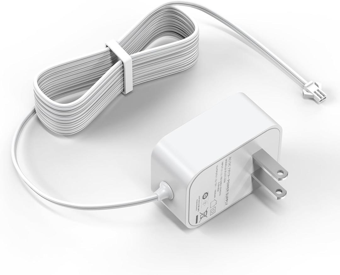 Charger for Somfy Sonesse Wirefree Motor 9020672, Power Cord Compatible with Somfy Sonesse ST30(1003128)& R28(1240291) Wirefree Motor, Motorized Blinds Charger Cable Length 8.2FT