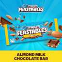 MrBeast Feastables Almond Milk Chocolate Bar, King Size, 10 Count, Roasted Almond Chocolate Candy, Fairtrade Cocoa, 2.1oz Each (EXP 05/14/26)