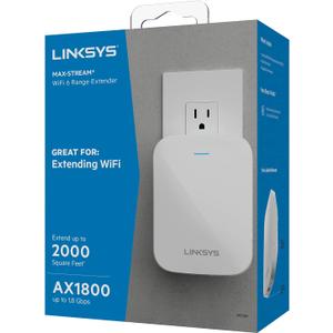 Linksys RE7350-RM2 AX1800 Dual-Band Wi-Fi 6 Wireless Range Extender