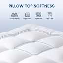 YUGYVOB Full Size Mattress Topper Extra Thick, Cooling Plush Mattress Pad, Full, 800G 